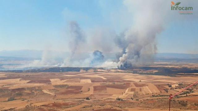 Imagen del incendio.