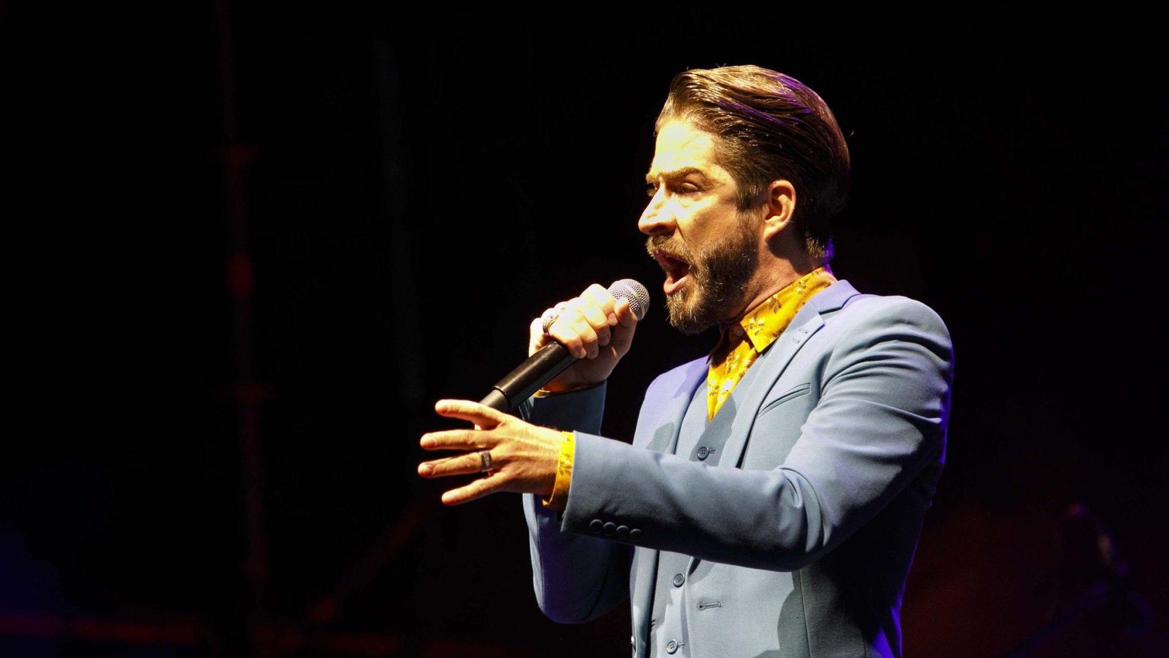 Borja Quiza durante un concierto.