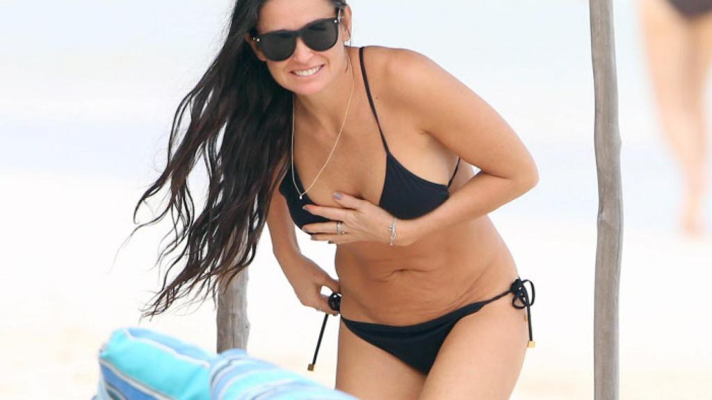 Demi Moore de vacaciones en México