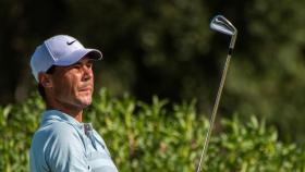 Rafa Nadal, jugando el torneo del Campeonato Absoluto de Golf de Baleares