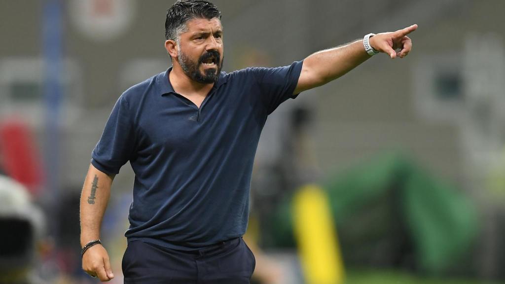 Gennaro Gattuso, durante un partido de la Lazio en la Serie A 2019/2020