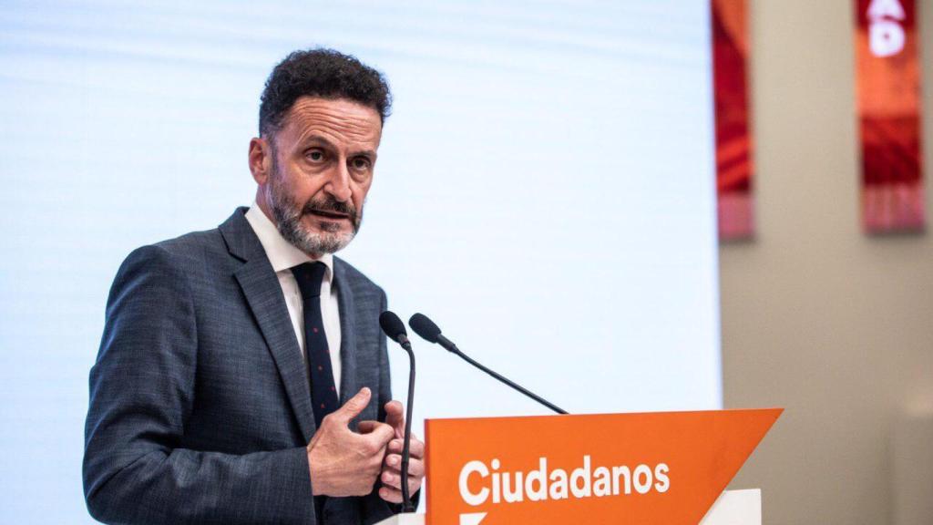 El portavoz adjunto de Cs en el Congreso, Edmundo Bal, este lunes en rueda de prensa.