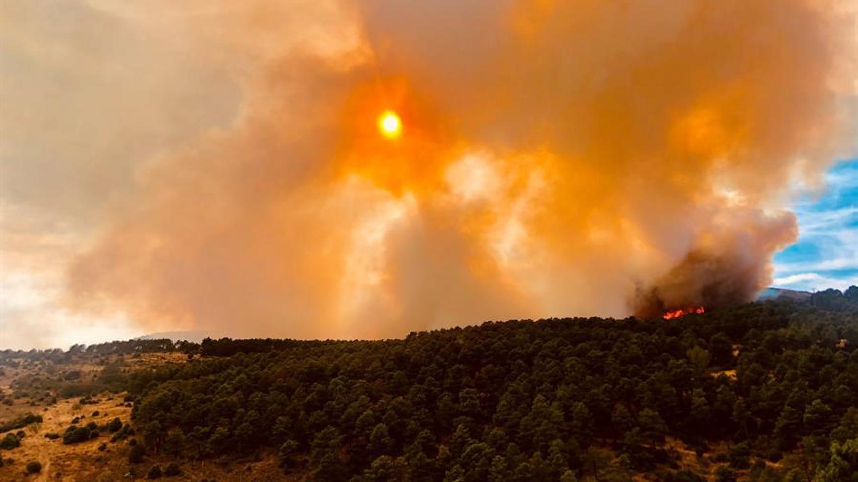 Incendio en Robledo de Chavela.