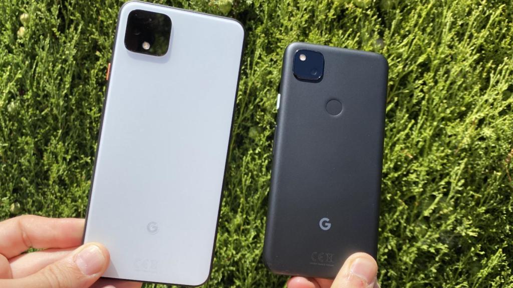 Google Pixel 4 junto al Pixel 4a.