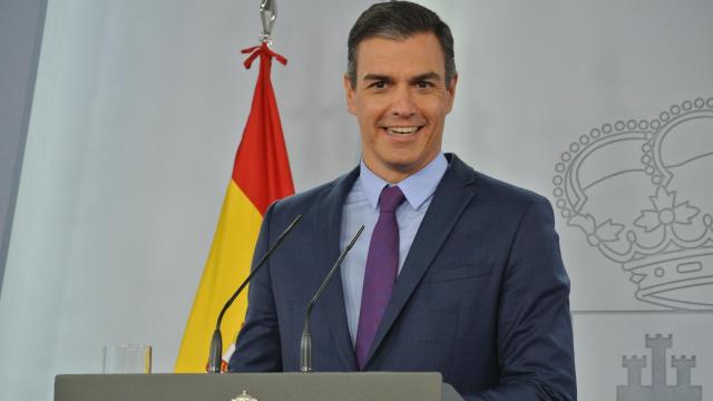 Pedro Sánchez, en su comparecencia ante la prensa para hacer balance del curso, en diciembre de 2020.