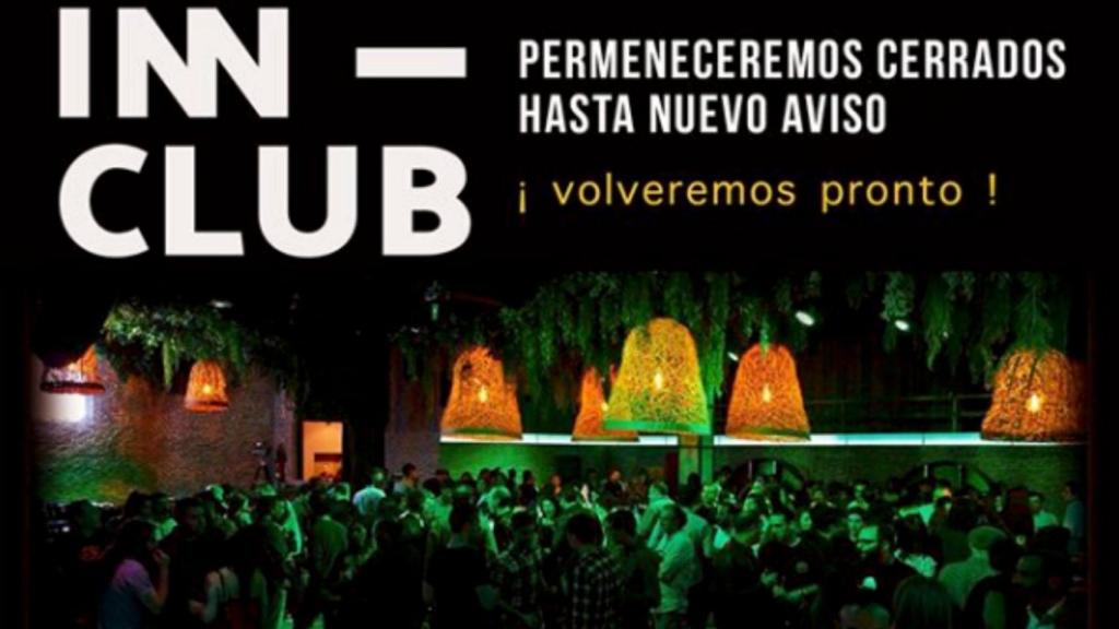 Publicación de Inn Club en Instagram