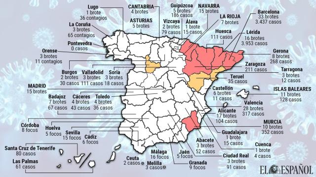 ¿Cuánto falta para confinar a cada provincia? El preocupante mapa del aumento de los rebrotes