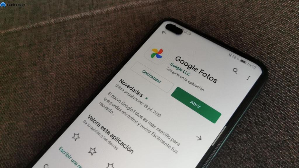 Google Fotos en la Play Store.