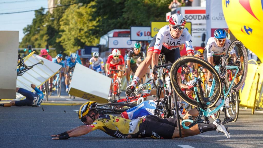 Caída en el Tour de Polonia