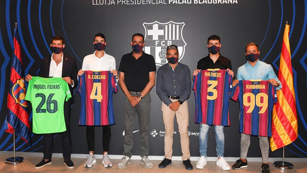 El Barça presenta a sus fichajes