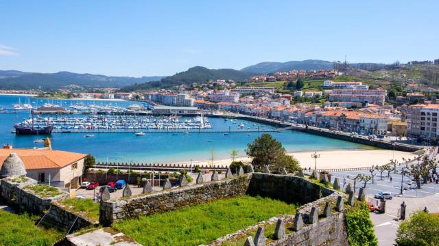 Panorámica de Baiona desde su Fortaleza