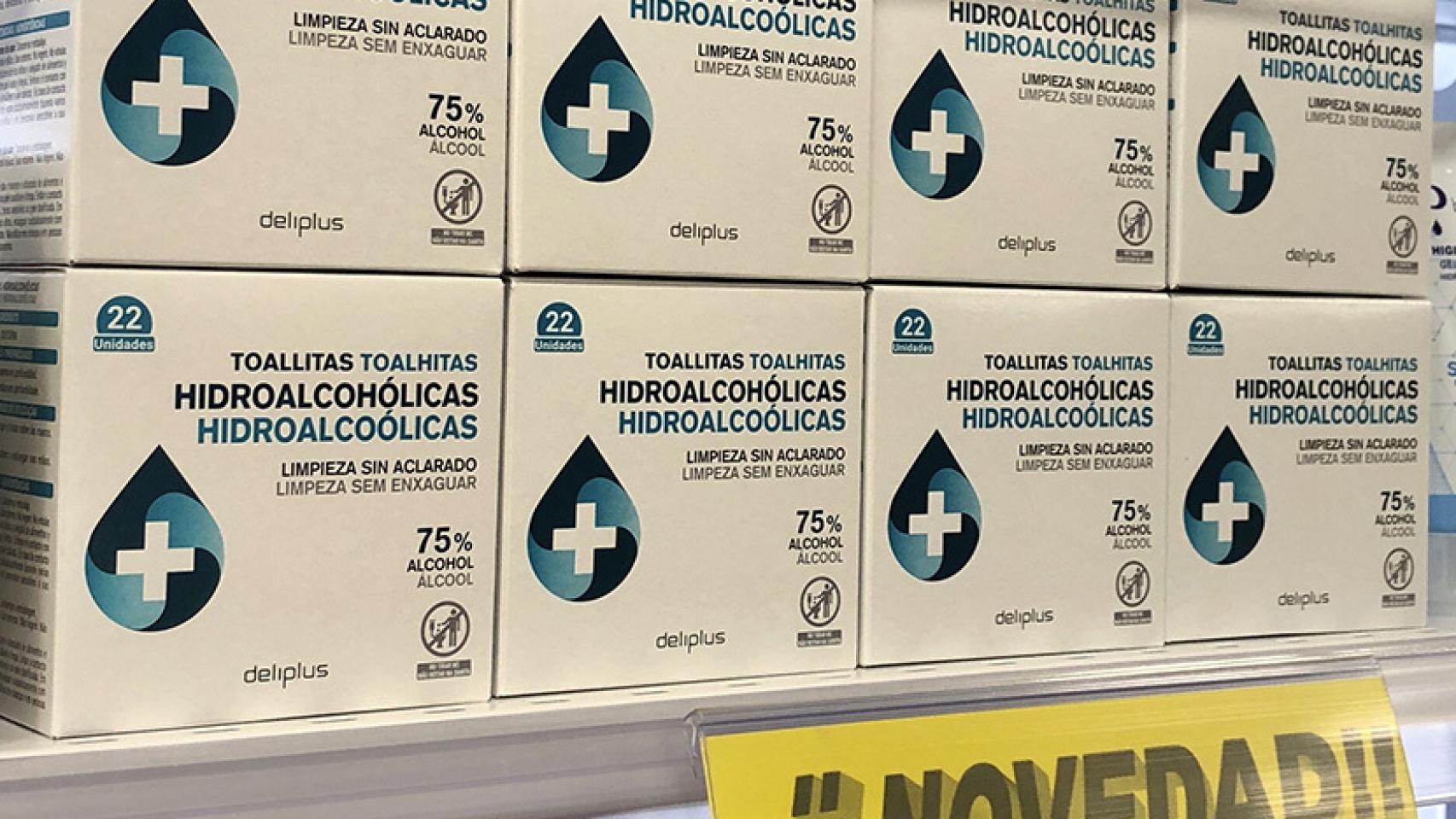 Las nuevas toallitas de Mercadona impregnadas con un 75% de fórmula hidroalcohólica