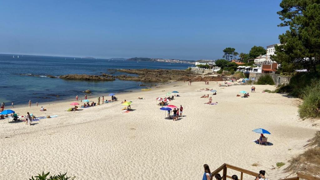 Una de las playas de Sanxenxo