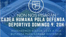 Anulada la cadena humana de protesta convocada por las peñas del Dépor el domingo