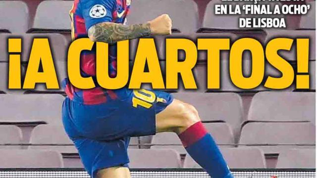 La portada del diario SPORT (09/08/2020)