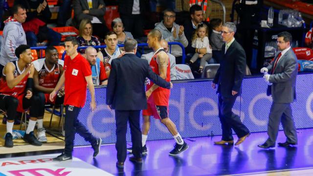 Banquillo del Montakit Fuenlabrada durante un partido