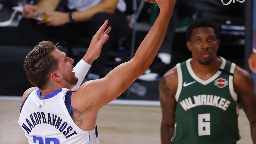 Luka Doncic, durante el Dallas Mavericks - Milwaukee Bucks de la NBA