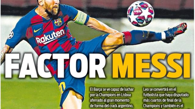 La portada del diario SPORT (10/08/2020)