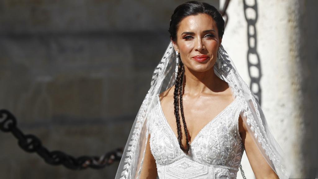 Pilar Rubio, el día de su boda, con un diseño de Zuhair Murad.