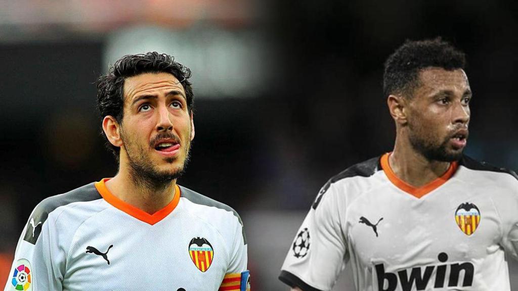 Dani Parejo y Francis Coquelin, con el Valencia