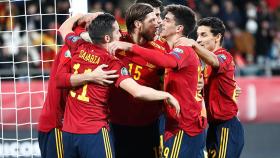 La Selección celebra un gol