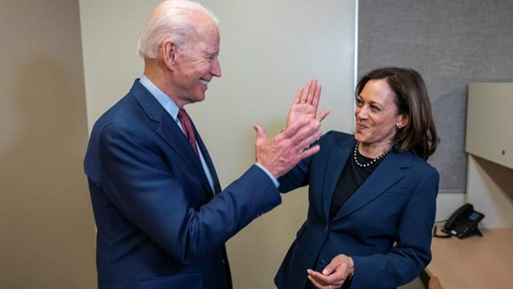 El presidente de los EEUU Joe Biden y su vicepresidenta Kamala Harris.