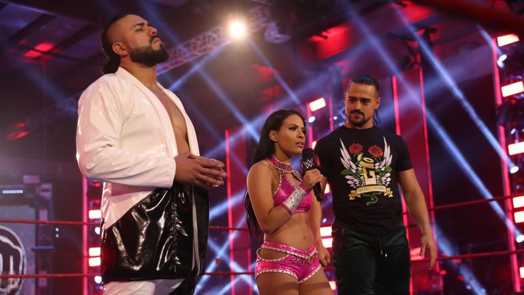 Andrade, Zelina Vega y Ángel Garza