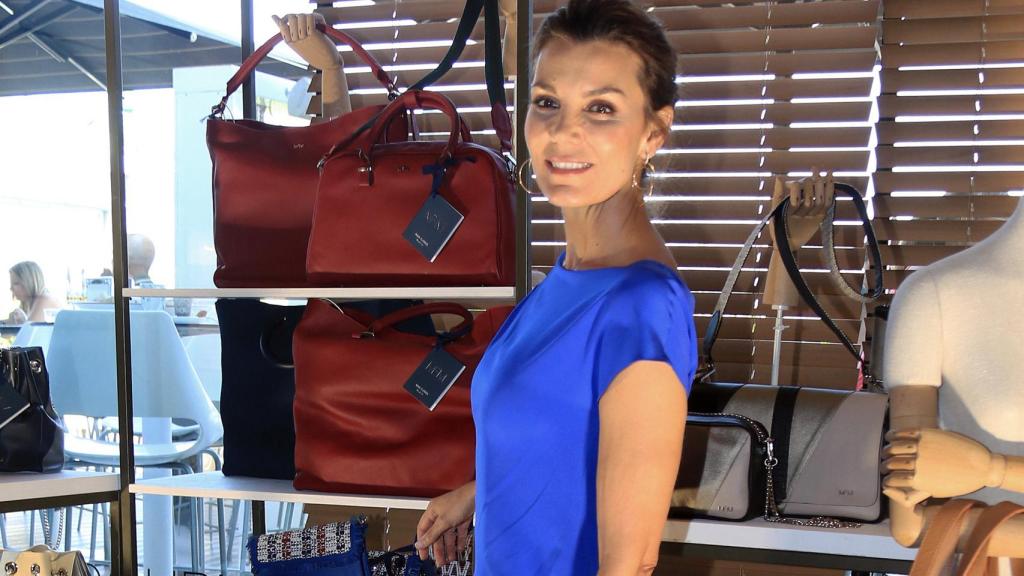 Mar Flores en junio del 2018 durante la presentación de su colección de bolsos en Sevilla.