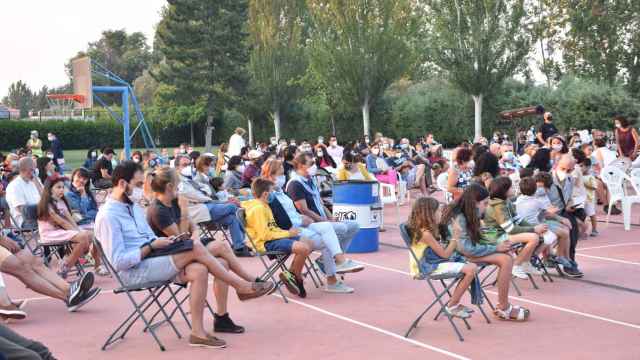 Vecinos de Villamuriel de Cerrato durante un evento el pasado verano