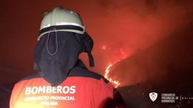 Un bombero del consorcio provincial de Málaga.