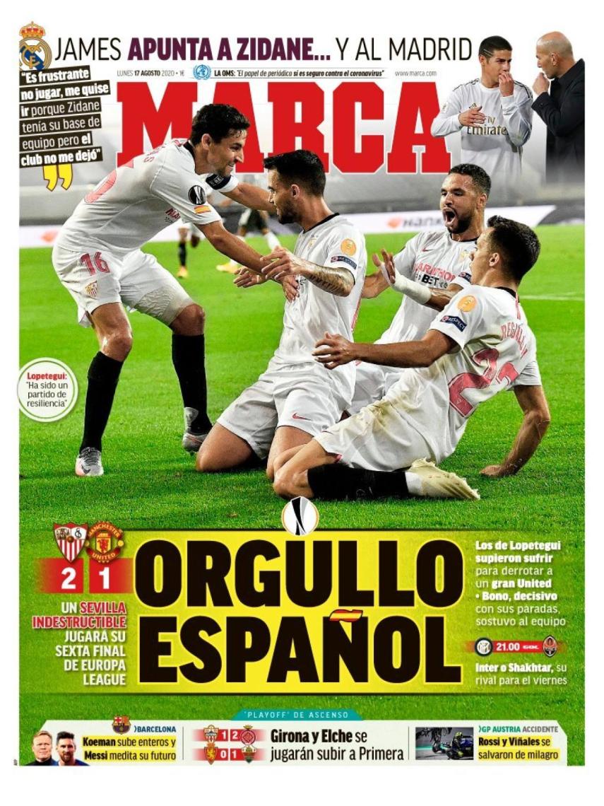 Portada MARCA 17-08-2020