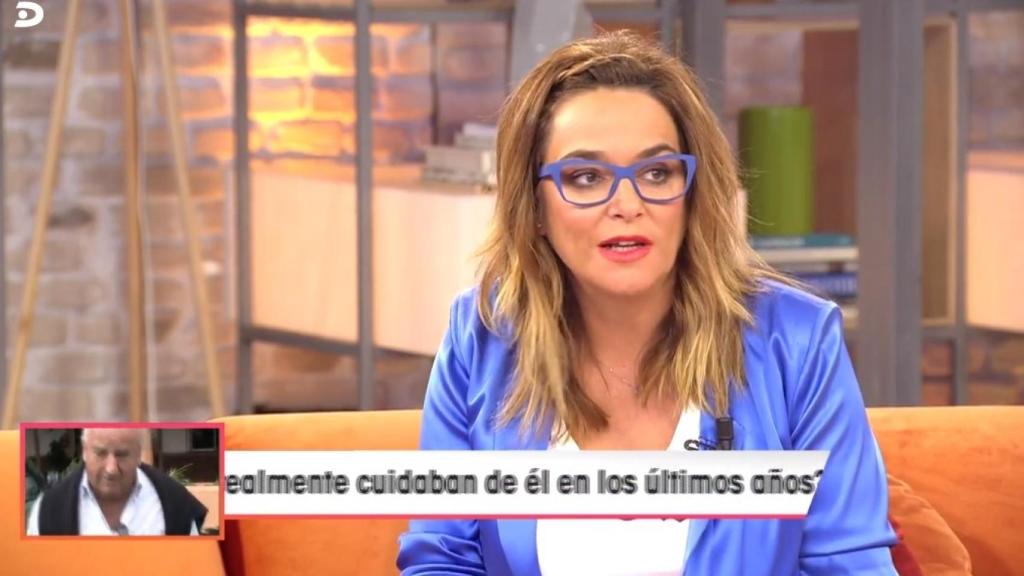 Toñi Moreno en el último programa de 'Viva la vida'.