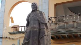 Estatua de Tenesor Semidán realizada por Juan Borges Linares y situada en la ciudad de Gáldar (Gran Canaria, islas Canarias).