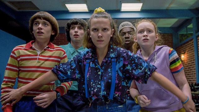 Fotograma de Stranger Things, una de las series con mayor tirón de Netflix.