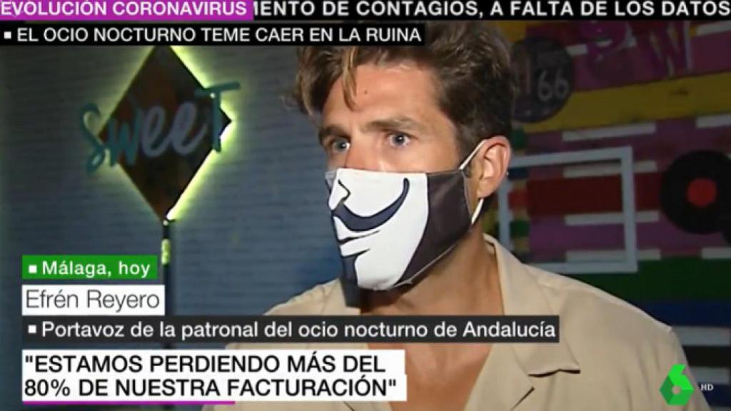 Efrén Reyero, durante su participación en 'laSexta Noticias'.