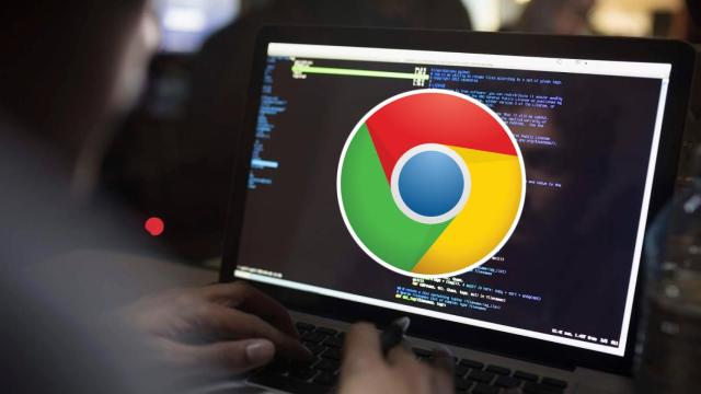 Google Chrome en el PC de un hacker.