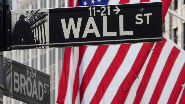 Un indicador de Wall Street, donde se ubica la Bolsa de Nueva York.