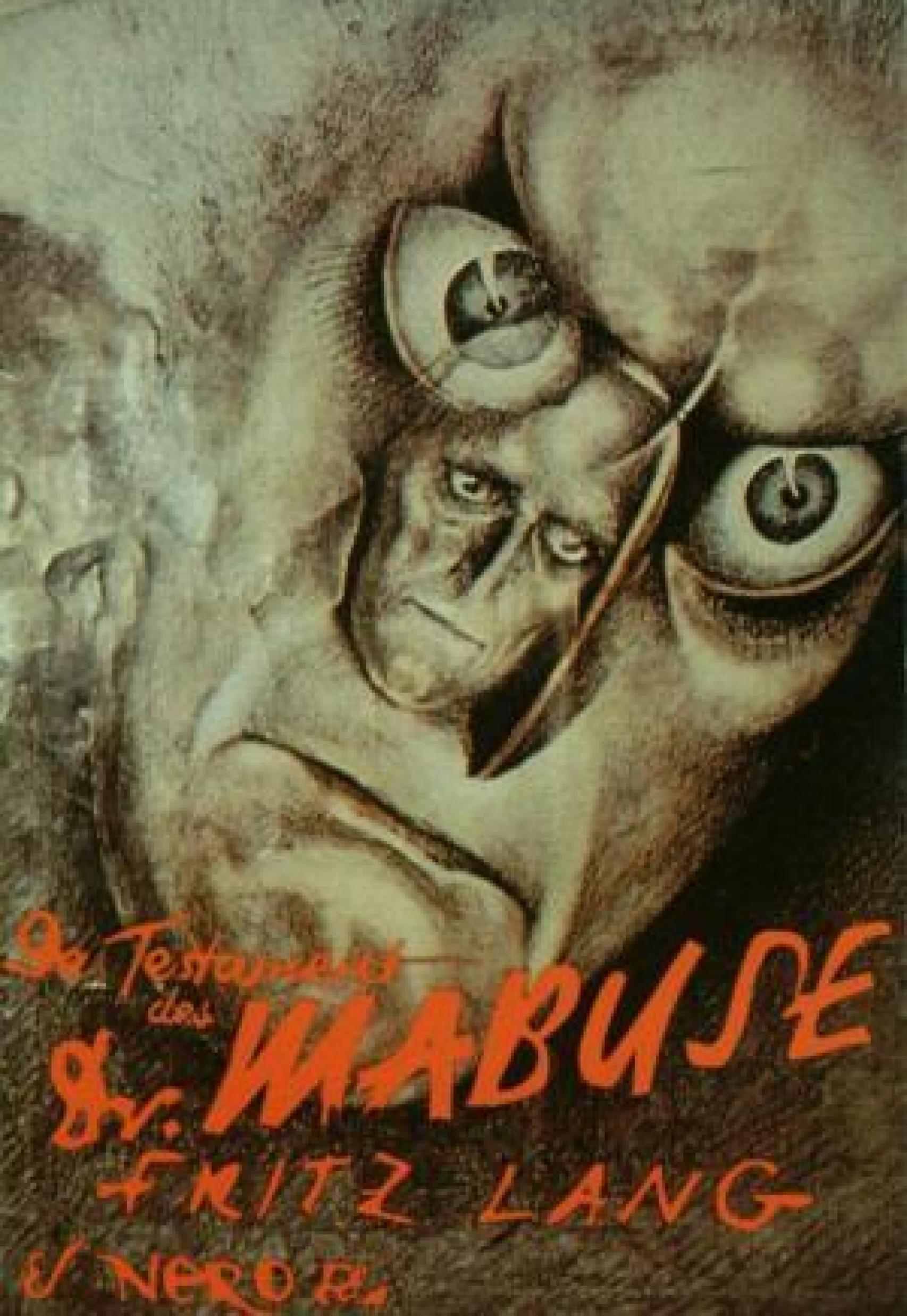 Cartel de El testamento del Dr. Mabuse, censurado por los nazis.