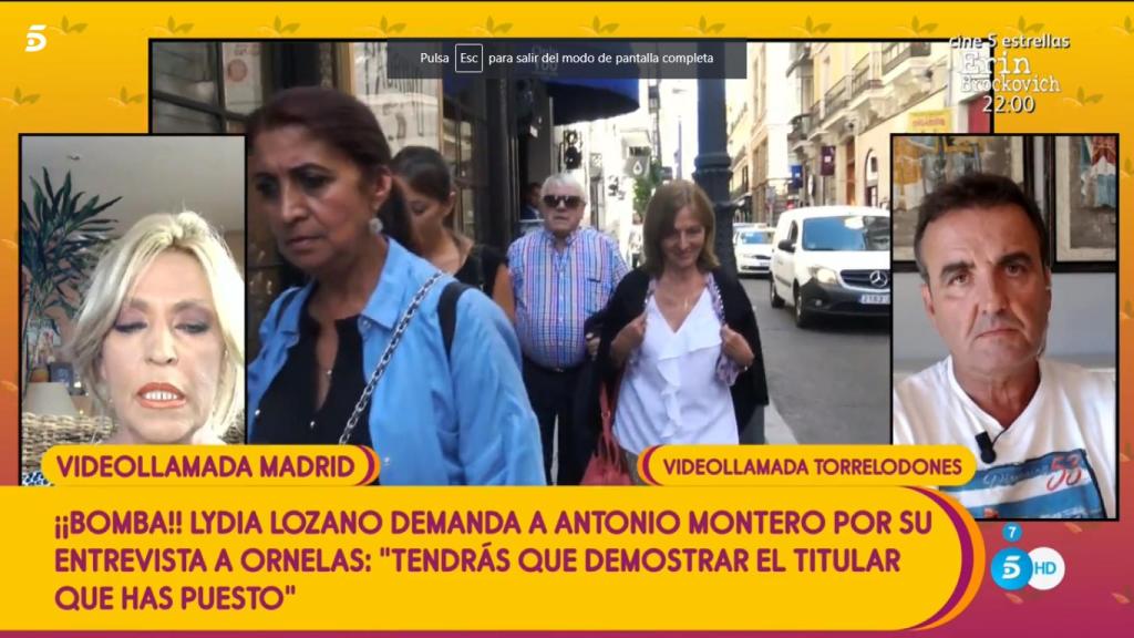 Durante el programa, Lydia Lozano ha asegurado que demandará a Antonio Montero.