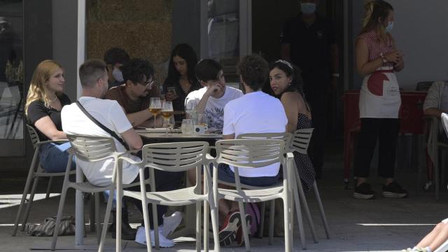 Terraza hostelería coruña pandemia coronavirus