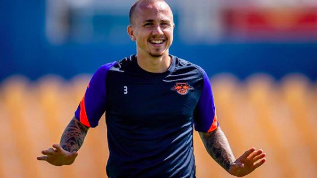 Angeliño, con el RB Leipzig