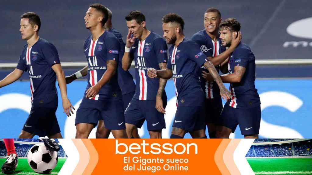 El PSG celebra un gol