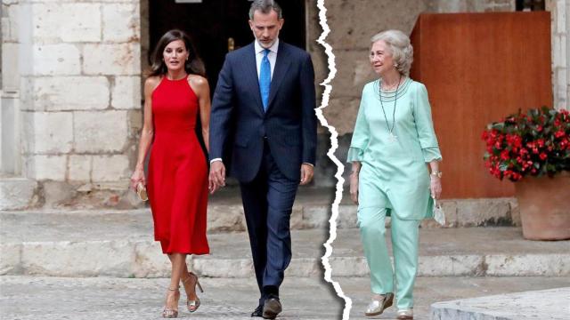 Letizia, Felipe VI y Sofía (fuera de la foto)