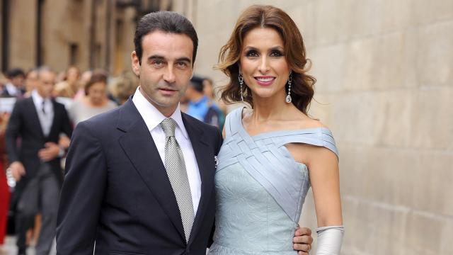 Enrique Ponce y Paloma Cuevas, en la boda de Miguel Ángel Perera y Verónica Gutiérrez.