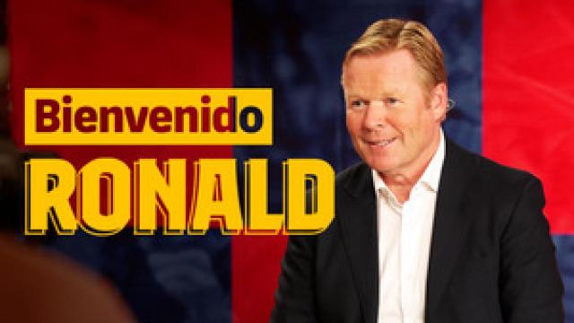 Ronald Koeman, en la televisión oficial del Barça