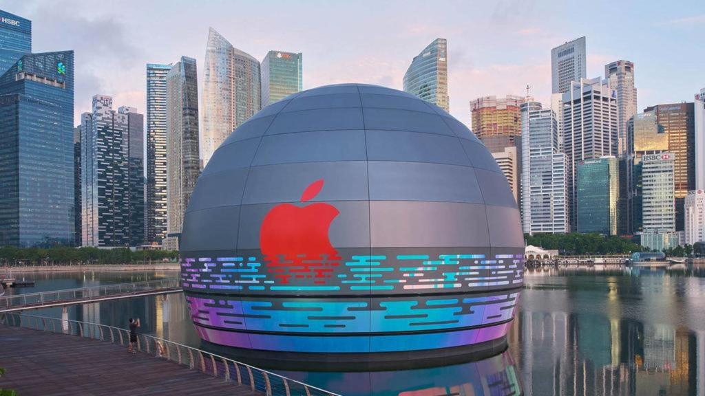 La nueva tienda de Apple está en mitad del agua