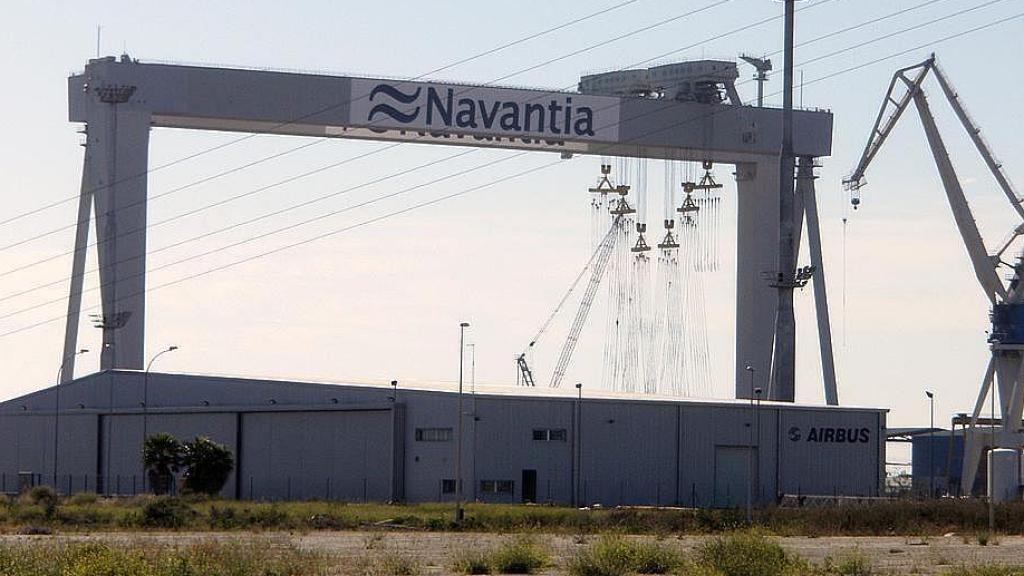 Instalaciones de Navantia en la Bahía de Cádiz