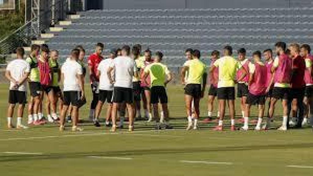 Entrenamiento del Málaga