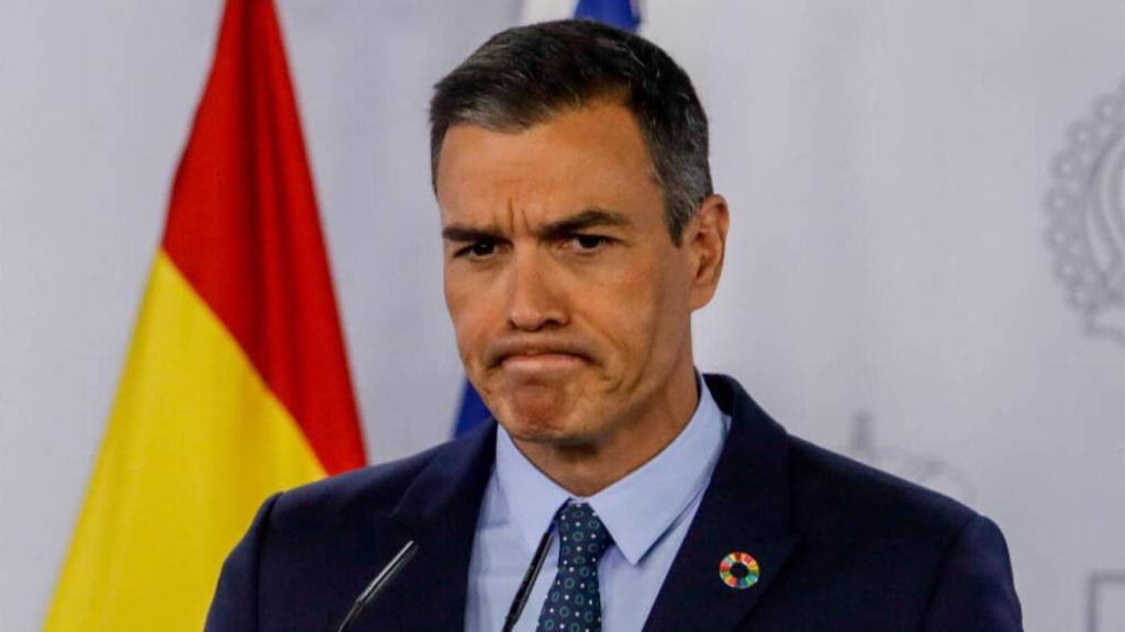 El presidente del Gobierno, Pedro Sánchez, este martes en comparecencia ante los medios de comunicación