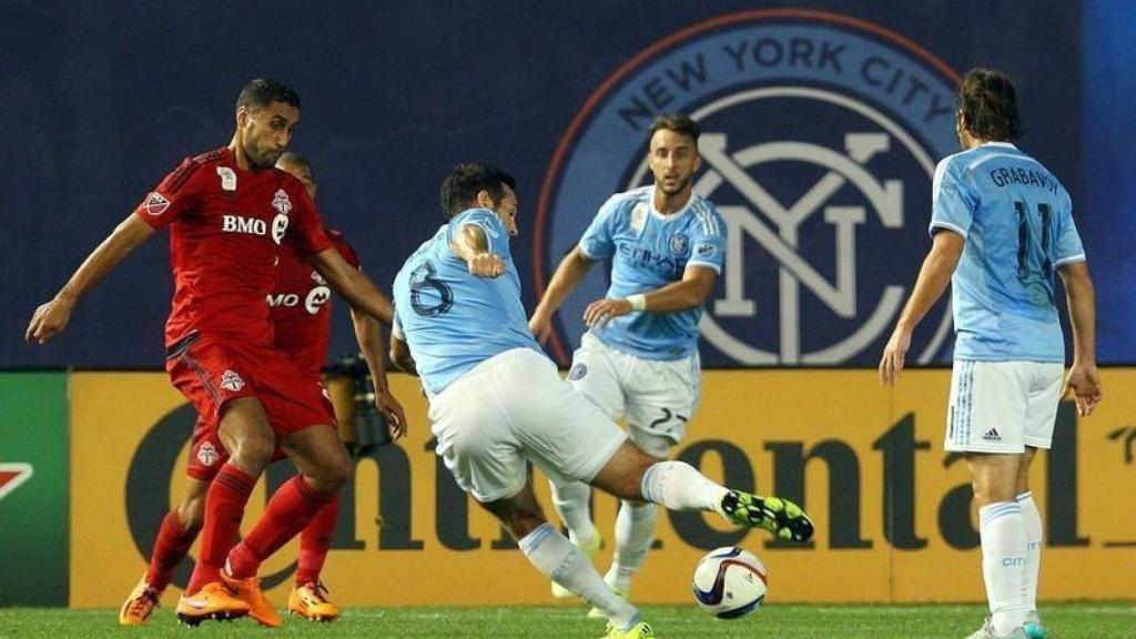 Lampard jugando un partido de la MLS